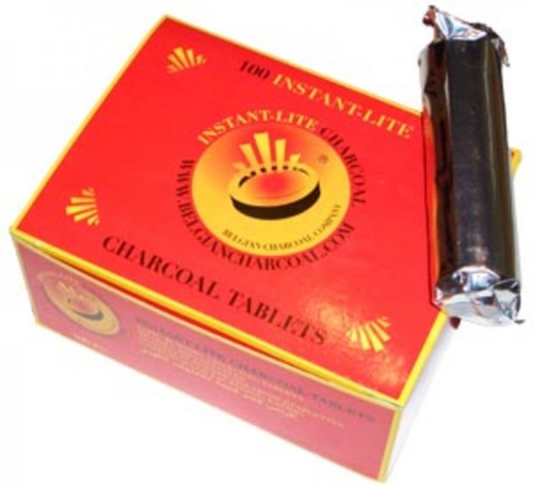 Instant-Lite Charcoal - 33 mm - Box (100 Stück) - selbstzündend