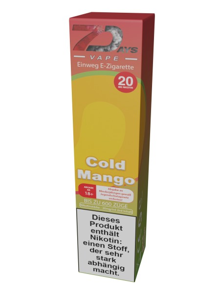 7Days Vape 600 - Cold Mango