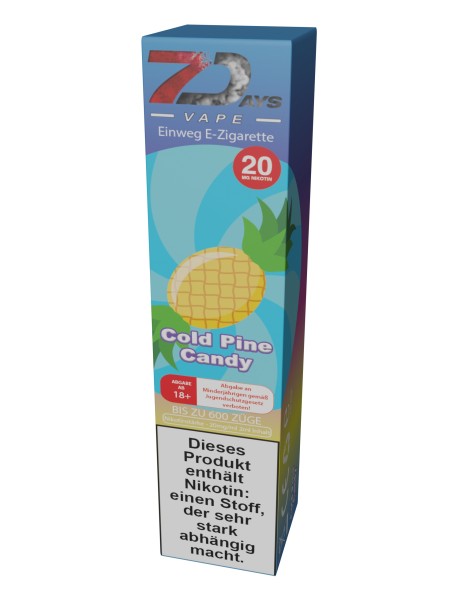 7Days Vape 600 - Cold Pine Candy