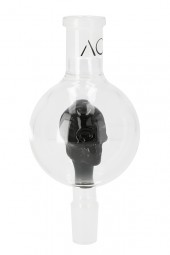 AO Glas Molassefänger 18/8 Skull - Black